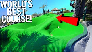 The BEST Mini Golf Course Ever  Crazy Hole In Ones [upl. by Menon134]