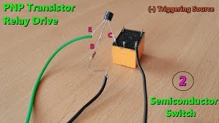 PNPTransistor based DC Relay Drive make  Triggering source voltage  method2 [upl. by Cooley]