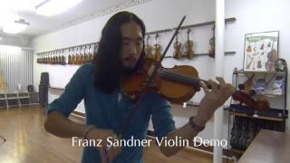 Franz Sandner Violin Demo by Jimmy Chaos  The Violin Center [upl. by Emmalynn]