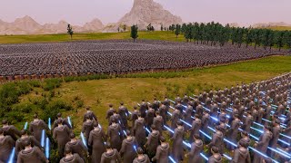 2000 Laser Knights VS 100000 Roman Soldiers  Ultimate Epic Battle Simulator 2 [upl. by Dickenson]