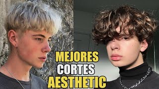 MEJORES CORTES AESTHETIC para CABELLO RIZADO y LISO  PEINADOS hombre 2021 [upl. by Silvester]