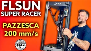 Pazzesca stampante 3D a delta FLSUN SUPER RACER Super velovce perfetta e silenziosa sr [upl. by Sancha553]