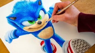 Drawing Sonic The Hedgehog 2020  Nimauke [upl. by Hirst]