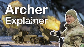 British Army Archer Artillery in action British military testing cuttingedge firepower in Finland [upl. by Ytima257]