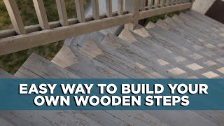 The DIY Way to Build Wooden Steps  Todays Homeowner with Danny Lipford [upl. by Lilith254]