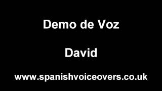 Demo de voz  David García [upl. by Desberg49]