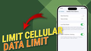 How To Set A Cellular Data Limit On iPhone [upl. by Mortimer425]