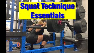 Squat Technique Drive The Knees Forward and STOP quotSitting Backquot [upl. by Aikyt]