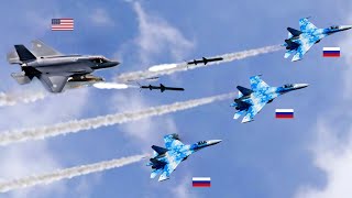 Shock the World First Air Battle Between US F35 and Russian SU33 See What Happened [upl. by Alimat837]