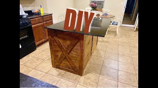 How To Build A Kitchen Island Under 100  DIY Kitchen Island [upl. by Armitage]