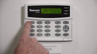 How to operate your Texecom Veritas alarm system via the Veritas LCD keypad [upl. by Ailemap]