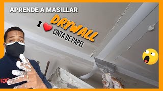 ◇ Mi técnica secreta para masillar placa de yeso drywall ☆ [upl. by Quill]