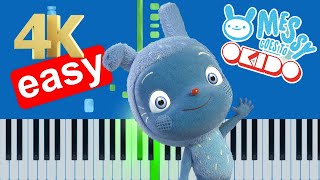 CBeebies  Messy Goes To OKIDO Theme Song Slow Easy Medium Piano Tutorial 4K [upl. by Ester]