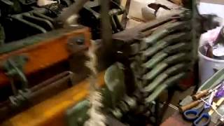 Hattersley Standard Weaving Loom 6 x 6 Box weaving Herringbone [upl. by Elreath553]