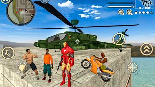 Iron Rope Hero Vice Town City  New Helipad in Open World Game  Android Gameplay [upl. by Baudoin]