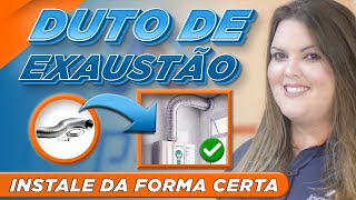 Como instalar o duto de exaustão para aquecedores a gás da forma certa [upl. by Calica197]