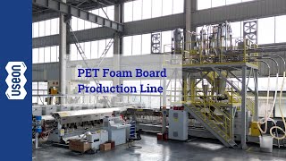 PET Foam Board Production Line  USEON [upl. by Corson439]