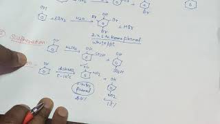 Electrophilic substitution reaction of phenol class 12 chemistry [upl. by Bernt]