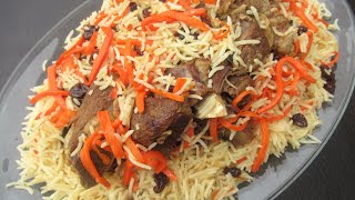 Afghani Kabuli Pulao Recipe  Qabili  Ramazan Special Recipe قابلی پلو گوشت گوسفند مخصوص رمضان [upl. by Tecil588]