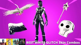 Best WHITE GLITCH Skin Combos For CHAPTER 5 [upl. by Kcirrem]