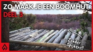 BOOMHUT MAKEN Deel 3 de vloer  Dutch Outdoor Group [upl. by Heinrik]