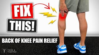 How To Fix Back Of Knee Pain  Stretches And Exercises [upl. by Nevart]