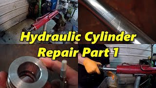 Hydraulic Cylinder Repair Part 1 [upl. by Ermeena146]