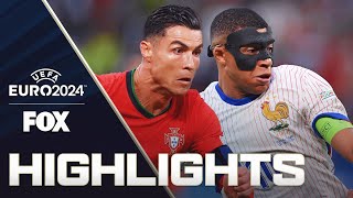 Portugal vs France Highlights  UEFA Euro 2024  Quarterfinals [upl. by Akinhoj]