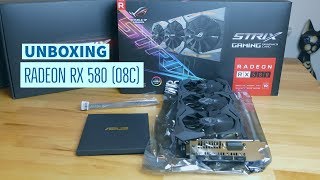 ASUS STRIX RADEON RX 580  UNBOXING [upl. by Eloise]