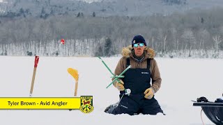 How to Set Bait and Use a TipUp for Ice Fishing [upl. by Welles526]