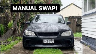 Manual Swapping My GFs 3SGE Altezza [upl. by Lennad599]