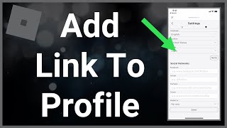 How To Add A Link To Your Roblox Profile [upl. by Temirf]