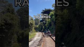 Rail bikes in Fort Bragg California explorecalifornia railbike fortbragg californiaadventure [upl. by Collier]