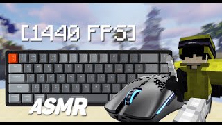 1440 FPS Clacky Keyboard amp Mouse  Hypixel Bedwars ASMR [upl. by Ynafit]