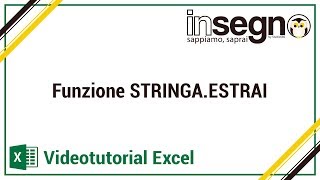 Excel funzione STRINGAESTRAI [upl. by Egide]