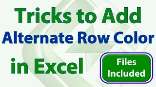 3 Amazing Tricks to Add Alternate Row Colors in Excel [upl. by Uriiah]