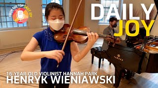 Wieniawski  Polonaise de Concert Op 4 Performed by Hannah Park  From The Top  Daily Joy [upl. by Marney]