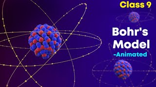 Bohrs atomic model ⚡3d animation  Class 9 Chemistry [upl. by Helga]