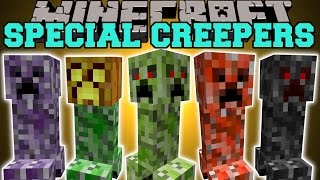 Minecraft SPECIAL CREEPERS 4 FACED CREEPER JUMPING CREEPER BABY CREEPER amp MORE Mod Showcase [upl. by Chrissy]