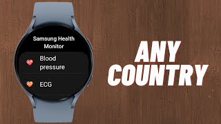 Measure ECG amp BP on Galaxy Watch 6 amp Watch 6 Classic in Unsupported Countries Without PC [upl. by Ymmas200]