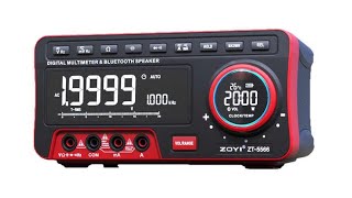 ZOYI ZT5566 Multimeter amp BT Speaker Review amp Teardown [upl. by Pruter]