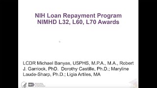 2023 NIMHD Loan Repayment Technical Assistance Webinar [upl. by Kimberlee419]