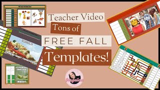 Ultimate Fall amp Thanksgiving Free Templates for Teachers  Grab Them All [upl. by Otrebor225]