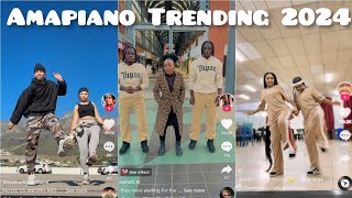 Amapiano Trending TikTok challenges  2024amapianodancechallengeamapiano [upl. by Asillim]