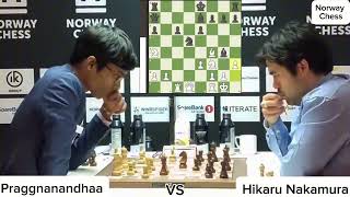 Praggnanandhaa Vs Hikaru Nakamura  Norway Chess • 2024 [upl. by Carole173]