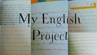 English Literature ProjectClass 12ISC [upl. by Surat]