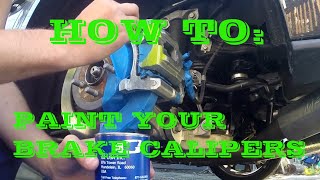 How to Paint Brake Calipers  Apply Caliper Decals  FAST and EASY [upl. by Ford568]