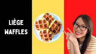 LIÈGE WAFFLES 比利時鬆餅华夫饼  How To Make AUTHENTIC Belgian Liège Waffles  Luikse wafels [upl. by Htir755]