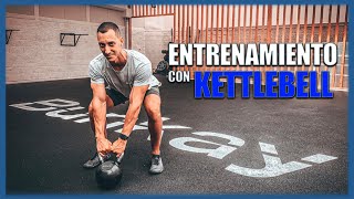 ENTRENAMIENTO EN CASA con KETTLEBELL🔥 [upl. by Fechter]