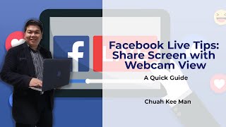 Facebook Live Tips Share Screen with Webcam View On [upl. by Kenta]